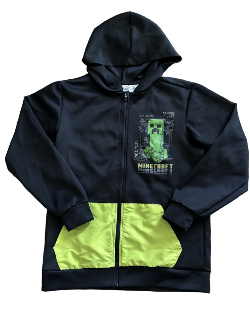 Minecraft Boys’ Active Graphic Jacket with Hood -14/16